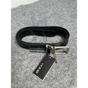 OOBE BLACK UNISEX LEATHER BARTON BELT SIZE MEDIUM(Approx. 50 Inches) NWT